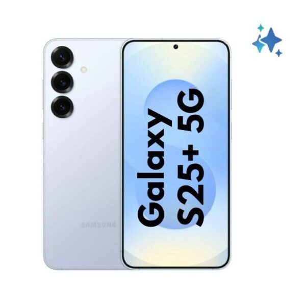 Samsung Galaxy S25+ AI - 5G - Triple Camera 50MP + 10MP + 12MP Rear/12MP Front - 512GB HDD - 12GB RAM - 4900mAh - Icy blue
