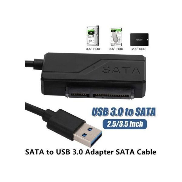 SATA to USB 3.0 Cable for 2.5/3.5 Inch External Hard Drive Enclosure, HDD SSD Hard Drive
