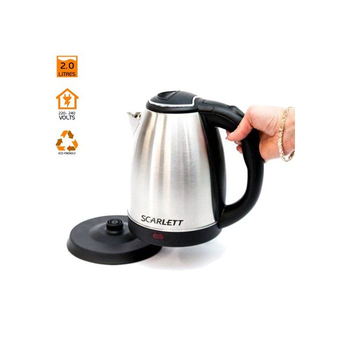 Scarlett SC-20A/20B Stainless Steel Electric Kettle - 2.0L - Silver Scarlett SC-20A/20B Stainless Steel Electric Kettle - 2.0L - Silver