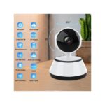 Secure local and cloud storage, two-way talk CCTV Wifi IP Camera V380 HD1080p App Control - White