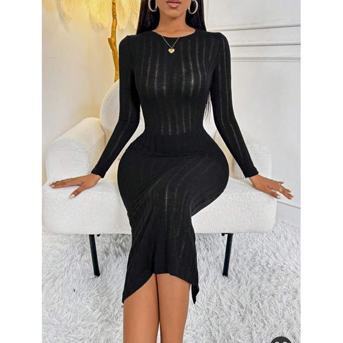 SHEIN Black elegance bodycon dress SHEIN Black elegance bodycon dress
