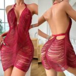 SHEIN Fringe mesh lingerie