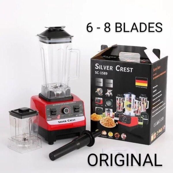SILVER CREST 4500W 2 in 1 Heavy Duty Commercial Blender - Red/Black