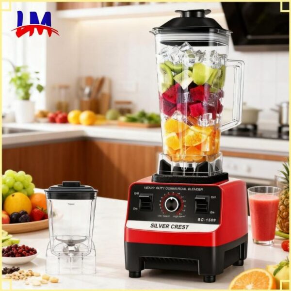 SILVER CREST LM-2.6L 2-In-1 Professional Durable Heavy Duty Commercial Blenders