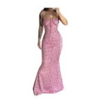 Sleeveless Maxi Long Dress – Pink