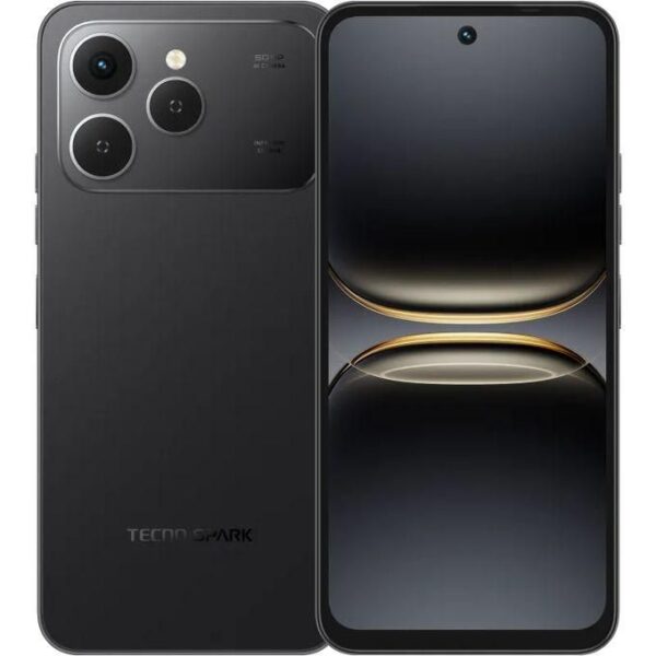 TECNO Spark 40 - 128GB + 4GB RAM - 50MP Rear/50MP Front - 5200mAh - Ink Black - 13 Months Warranty
