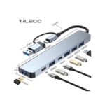 TiLECC 7in1 Multi Ports USB Type C Hub Splitter Adapter Expansion Dock