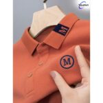 TOUPHY Polo Short Sleeve T-Shirts For Men - Red