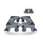 Universal Mobile Base Dorm Fridge Stand With8 Strong Feet Multi-Functional - Gray/Black