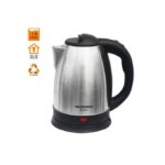 Westpool WP-184 Cordless Electric Kettle - 1.8 Litres - Silver/Black