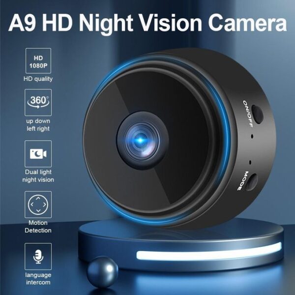 WiFi Smart Security Camera – HD Night Vision Outdoor Mini DV with Motion Detection