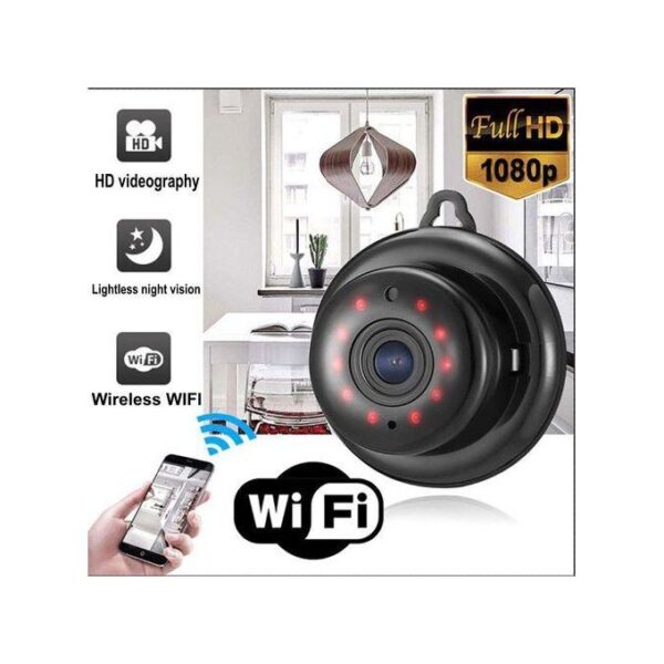 Wireless Home Security HD Video Camera/Dome Camera WIFI - Black