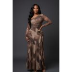 Women's Elegant Mesh Long Maxi Dress