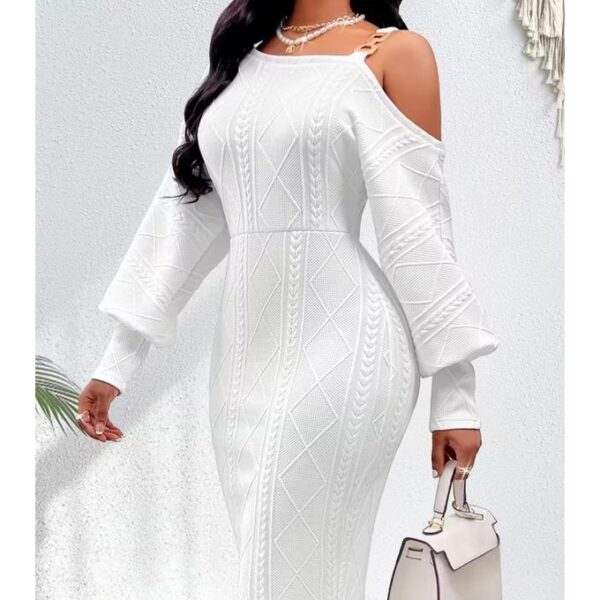 Zara White bodycon fashionable dress