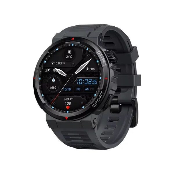Zeblaze Ares 3 Plus 1.43'' HD AMOLED Display Smartwatch Bluetooth Phone Calling New 3D Interactive Sports Smart Watch Men-Black