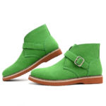 Men's Chelsea boots with metal buckle, retro style - Image 5