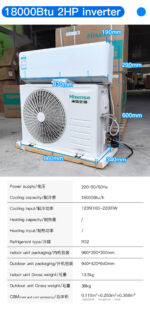 2 HP 18,000 BTU Inverter-Driven Wall-Mounted Air Conditioner - Image 2