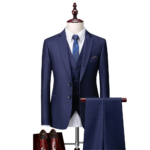 Men Business Casual Three-Piece Suit - Image 4