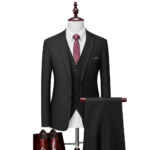 Men Business Casual Three-Piece Suit - Image 3