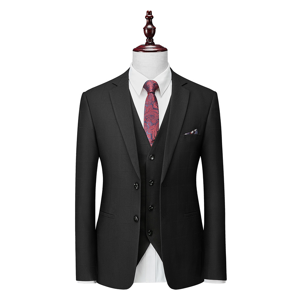 Main_03 Men Business Casual Three-Piece Suit - Image 1