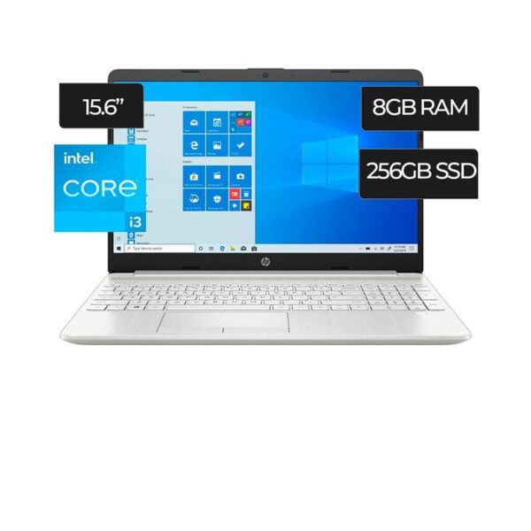 Hp 15-dy2031wm Intel Core i3, 11th Generation, 8GB Ram, 256GB SSD, 15.6" - Natural Silver