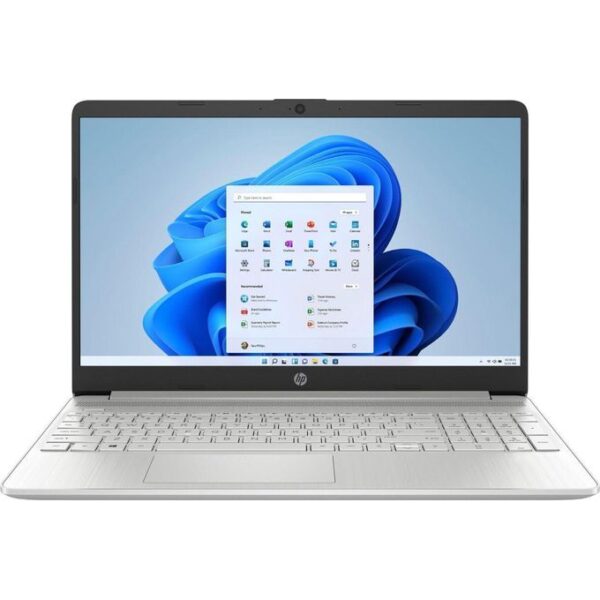 Hp 15s 15.6" HD Business Laptop (4-Core Intel Celeron N4120, 4GB RAM, 256GB SSD, Intel UHD 600, WiFi, Bluetooth, Webcam, Windows 11 - Silver