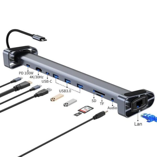 10 in 1 USB-C / Type-C HUB Adapter USB Hubs