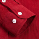 Spring and Autumn Corduroy Bottom Long-sleeved Shirt - Image 4