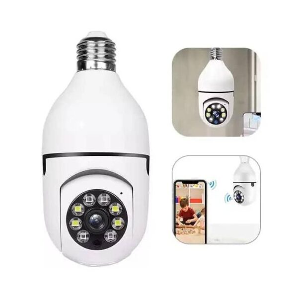 1080p Wireless Smart Bulb Camera - White