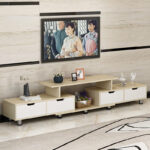 Retractable small apartment living room TV cabinet - Image 3