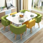 Conference table for 6 people long table simple modern rectangular dining table - Image 18