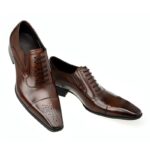 Aofu shoes 3717 Men's Small Square Toe Leather shoes British Casual shoes - Image 3