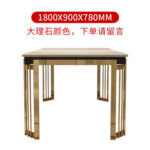 Nordic light luxury marble dining table western dining table home small apartment stylish dining table and chair combination modern simple table - Image 9