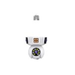 3 lenses CCTV 360 Degree Rotating Wireless Bulb Camera - 3mp
