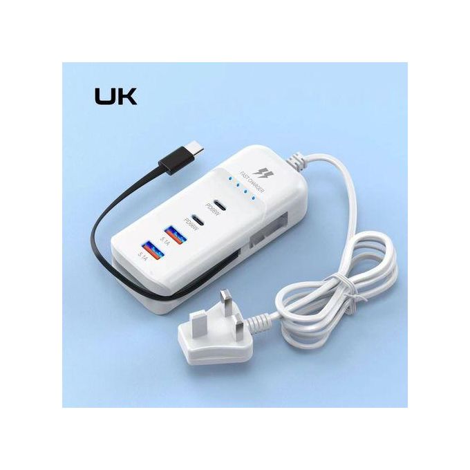 5 In 1 2USB 2PD 66w Fast Charger Power Socket 5 In 1 2USB 2PD 66w Fast Charger Power Socket
