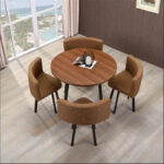 Simple modern negotiation reception table and chair combination office leisure milk tea coffee shop rental house dining table - Image 9