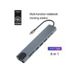 8 In1 Multi Ports USB Type C Hub Splitter Adapter