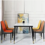 Comfortable Dining Chairs Durable Moisture Proof Living Room Leather Chair - Image 5