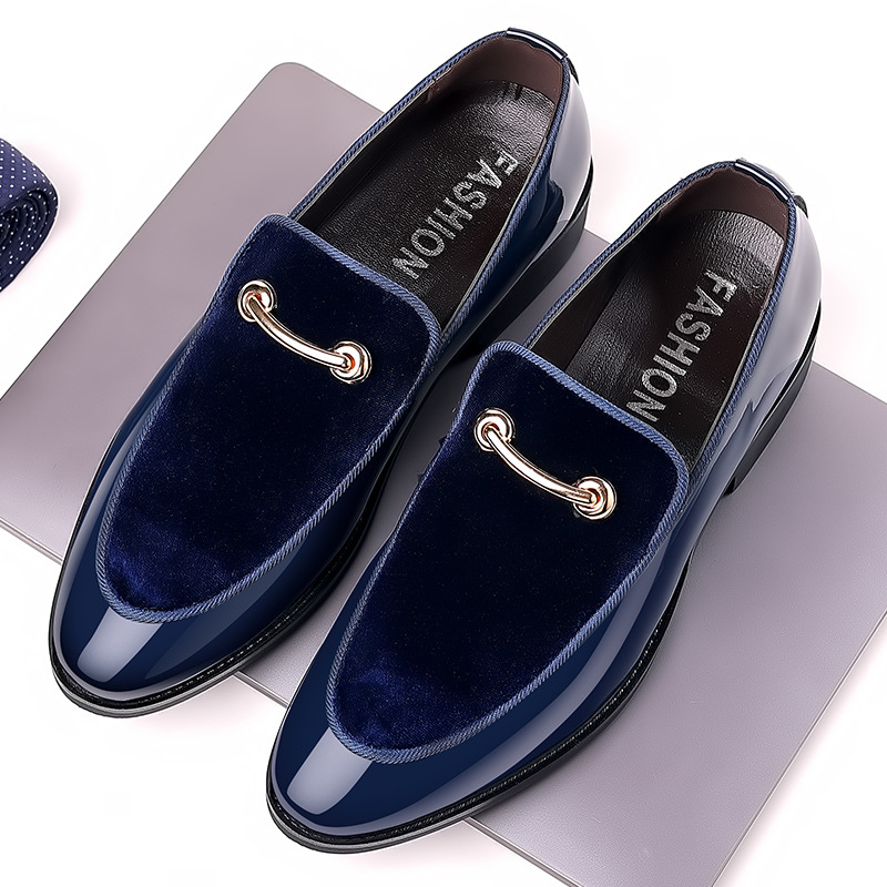 D.jpg British suede patent leather casual shoes - Image 1