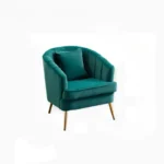 European Fabric Living Room  Modern Velvet Arm chair Single Sofa