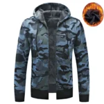 Fashion Mens Autumn Winter Plus Flannel Knitted Sweater Y2K Style Zip Up - Image 4
