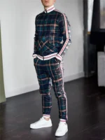 Men Spring And Autumn Large Casual Fashion Joker Checkered