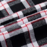 Men's Plaid Brushed Flannel Long Sleeve Shirts Single Pocket Comfortable Shirt - Image 5