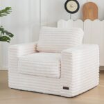 compression vacuum roll sofa sponge fully disassembled and washable one-piece molding modern simple leisure lazy sofa - Image 4