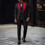 Business casual men wedding groom suit - Image 2
