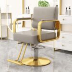 Modern simple hairdressing chair, hair salon chair, barber chair, - Image 11