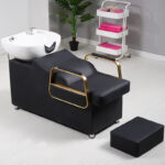 Hair Salon Shampoo Bed, Semi-Reclining Hair Salon Flushing Bed - Image 8
