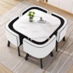 Simple square negotiation table and chair combination shop - Image 58