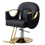 Hairdressing chair can be folded down and rotated to perm and dye hair cutting chair - Image 4