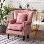Modern American Single Holland Velvet Sofa Chair - Image 3
